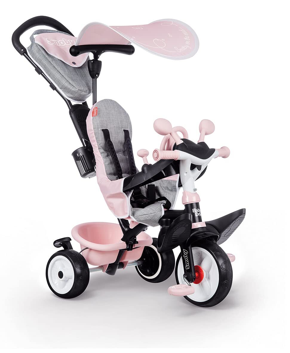 Livrenpoche : Smoby - Tricycle baby driver plus rose - Vélo evolutif enfant dès 10 mois - - Divers