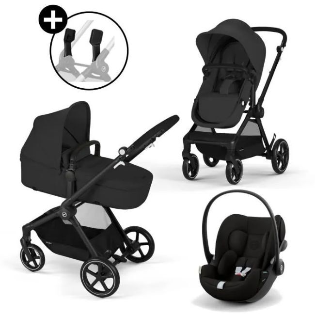 Poussette Cybex Trio Eos Plus + Cloud G : Poussette Convertible + Siege Auto Naissance Allongeable - - Divers