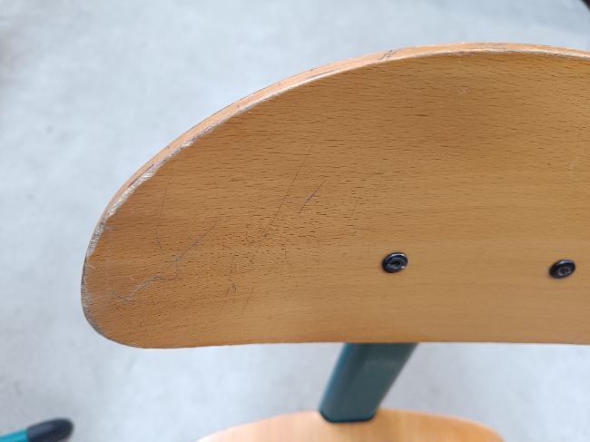 Chaise Maternelle Fixe Verte - 35 cm - - Divers