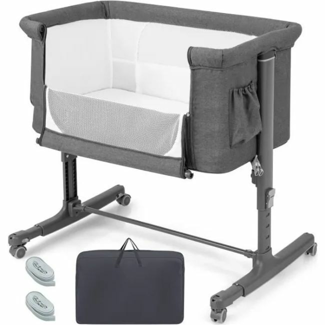 Livrenpoche : Lit Cododo à 5 Hauteurs Réglables DREAMADE 3 en 1 -  - Divers