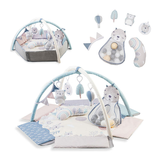 Livrenpoche : Arche de jeu momi pastel avec tapis 3 en 1 pour bébé -  - Divers