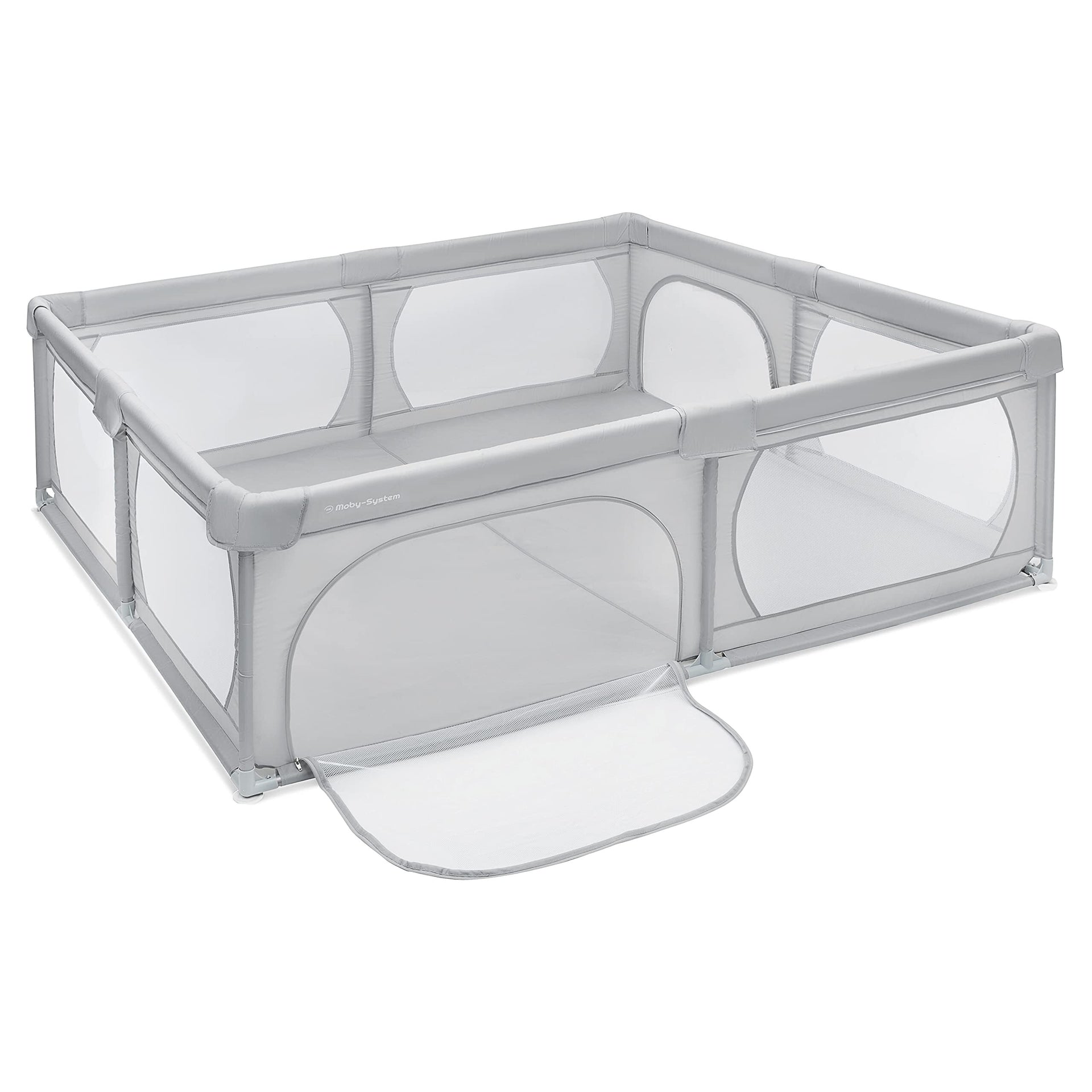 Livrenpoche : Parc pour bébé Moby - System 200x180cm, gris -  - Divers