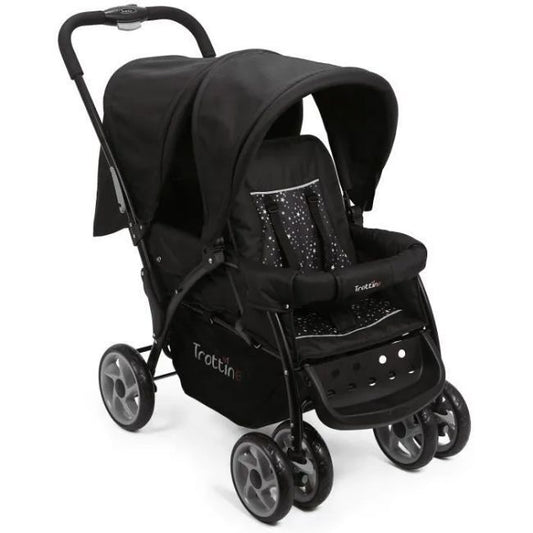 Livrenpoche : Poussette double TROTTINE TWINBI Noir Etoile -  - Divers