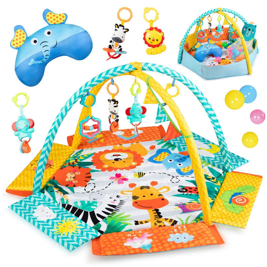 Livrenpoche : Tapis d'éveil Momi Qkids Multi - Spacieux - Arche à jouets -  - Divers