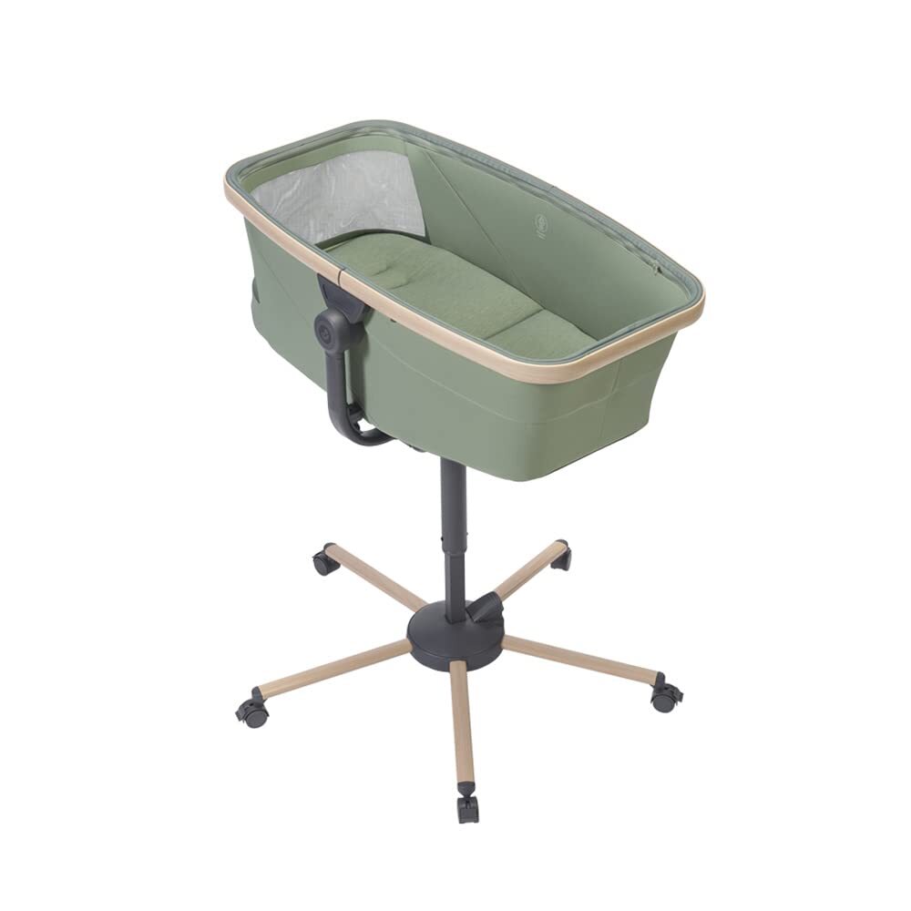 Livrenpoche : Berceau bébé Maxi - Cosi alba 3 en 1, transat bébé inclinable et chaise haute bébé compatible avec kit repas alba, beyond green -  - Divers