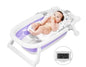 Livrenpoche : Baignoire pliable bébé pliante avec Thermomètre violet -  - Divers