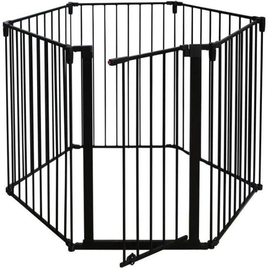 Livrenpoche : Barriere Pare-feu de cheminée Ou Poele A Bois 6 Pans - 360 Cm - Noir - Nordlinger Pro -  - Divers