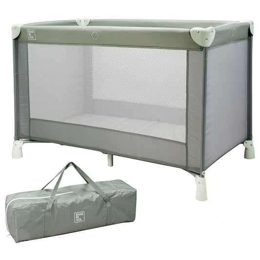 Livrenpoche : Lit parapluie naissance Bambisol 120x60cm - Matelas et sac de voyage inclus -  - Divers