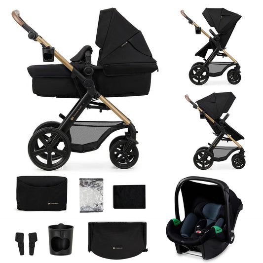 Livrenpoche : Poussette 3 En 1 Kinderkraft Moov2 De La Naissance À 27 Kg, Siège Auto Mink Pro I - Size inclus -  - Divers