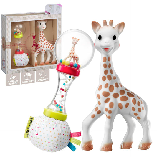 Livrenpoche : Coffret cadeau naissance sophie la girafe + hochet soft maracas -  - Divers