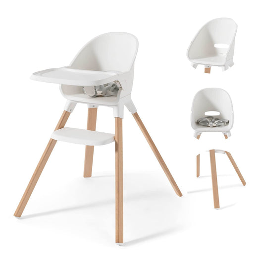 Chaise Haute Pour Bébé - Blanc Twistshake + Kit repas ClickMate Mini -  - Divers
