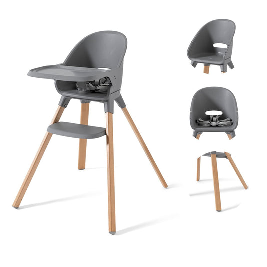 Chaise Haute Pour Bébé - Gris Twistshake + Kit repas ClickMate Mini -  - Divers