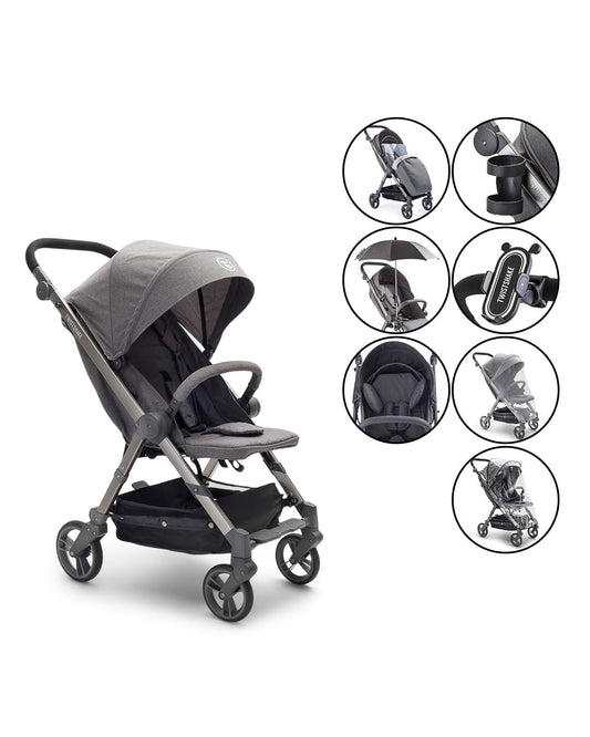 Twistshake 7 En 1 Poussette Pliante Pour Bébé grise + 7 accessoires -  - Divers