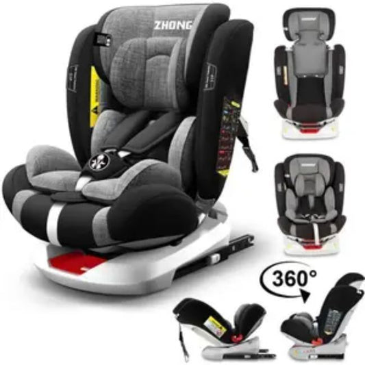 Siège Auto Pivotant 360° ISOFIX LATCH 40-150 cm, 0 à 12 ans, I-SIZE - Groupe 0+/1/2/3 -  - Divers