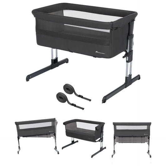 Bebeconfort Calidoo, Lit Cododo Bébé Et Berceau Bébé 2-En-1, 0-6 mois , berceau cododo inclinable, 5 hauteurs tinted graphite -  - Divers