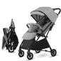 Poussette citadine compacte KITYTETY - De la naissance à 3 ans - Putter double sens, Dossier réglable, Double Frein - Gris -  - Divers