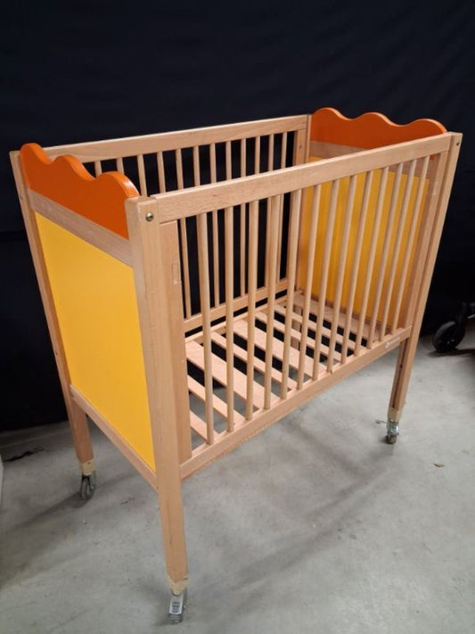 Lit De Crèche À Barreaux Vague Orange 106x58cm - Wesco -  - Divers