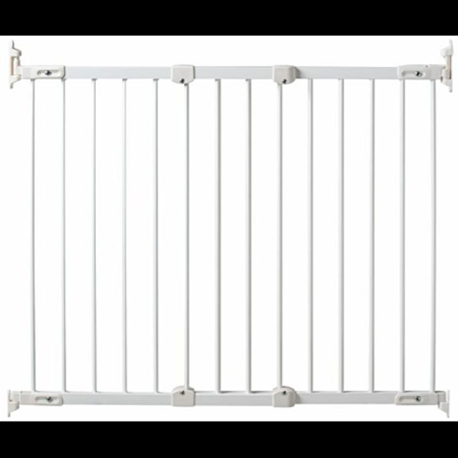 WEBABY - Barrière de sécurité bébé en acier Blanc -  - Divers