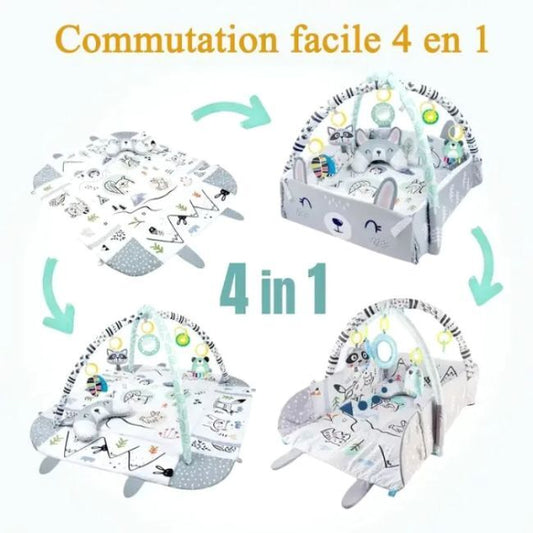 Tapis d'Éveil et Parc Bébé 5-en-1, Piscine à Balles, 20 Balles et 5 Jouets -  - Divers