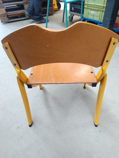 Chaise maternelle jaune 31 cm -  - Divers
