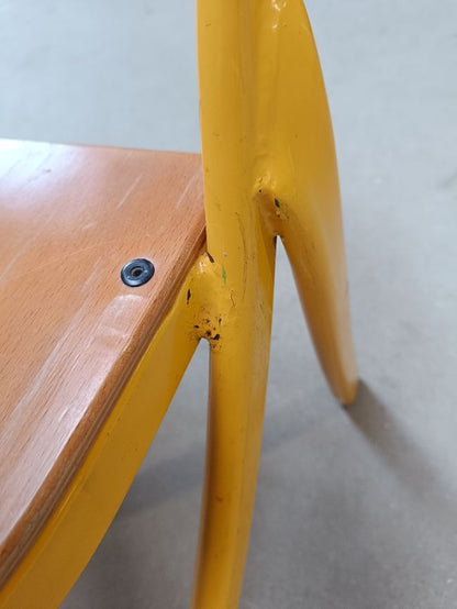 Chaise maternelle jaune 31 cm -  - Divers