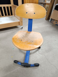 Chaise Maternelle Fixe Bleu - 31 cm