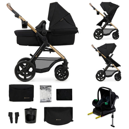 Kinderkraft Moov 2 4 - En - 1 poussette, siège auto mink pro i - Size et base isofix,noir -  - Divers