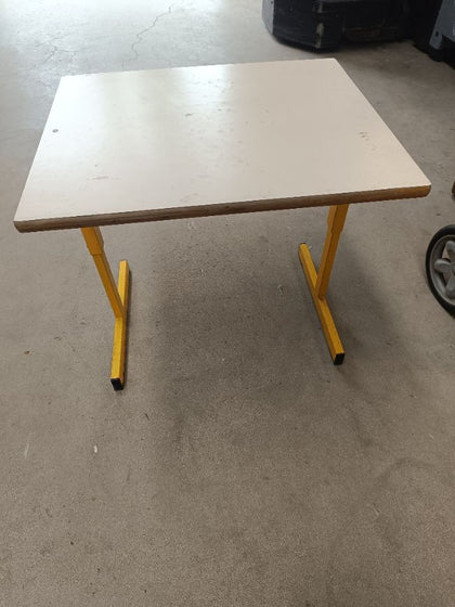 Table scolaire bureau réglable jaune 60 x 50 cm -  - Divers