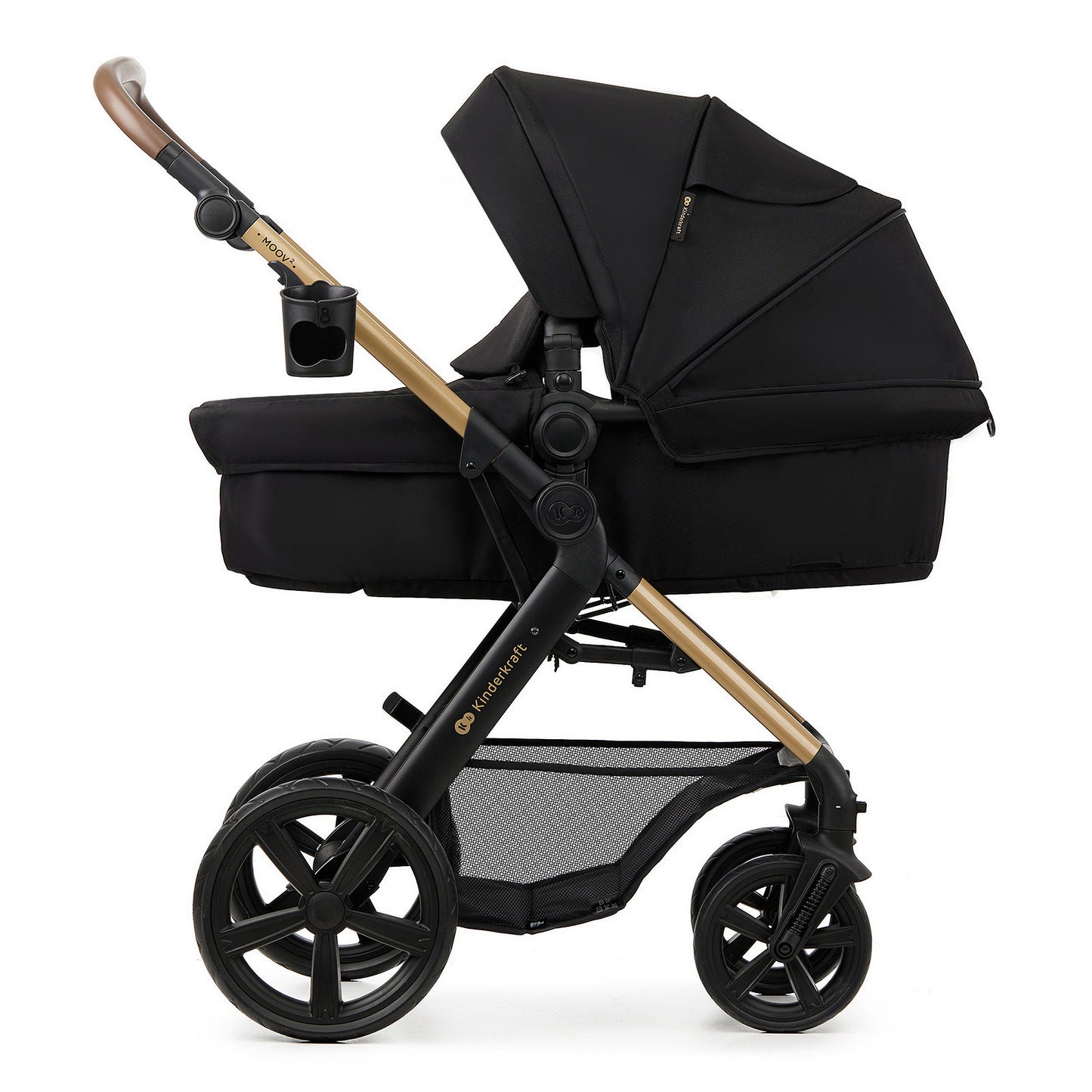 Kinderkraft MOOV 2 4en1 noir - profil mode nacelle